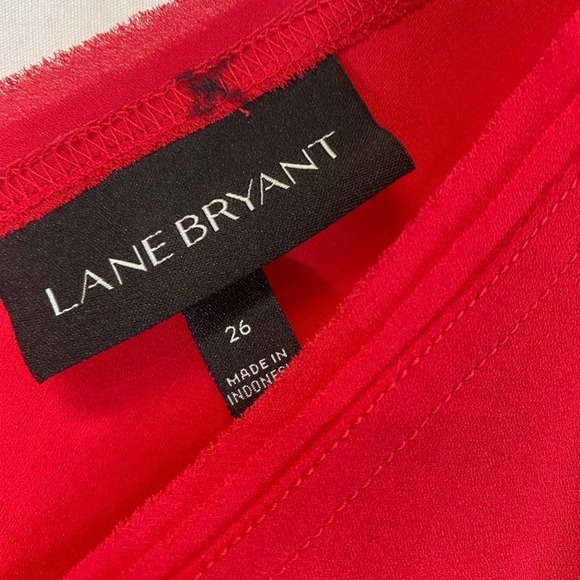 NWT Lane Bryant Hot Pink Semi Sheer A Symmetrical Tank Size 26 Plus - Picture 10 of 10